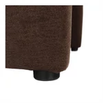 Kép 15/20 - Klub fotel puffal, barna, ROSE