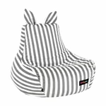 Kép 18/20 - Babzsák, fehér/szürke, LAPIN