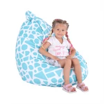 Kép 1/20 - Babzsák, türkisz-fehér/minta, TELDIN