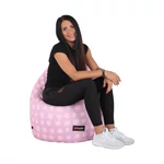Kép 18/20 - Babzsák, rózsaszín-lila/minta, TELDIN