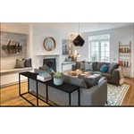 Kép 9/9 - Konzolasztal ipari stílusban, sötétszürke grafit/fekete, BUSTA