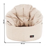 Kép 19/19 - Babzsák, bézs szövet, KENOD