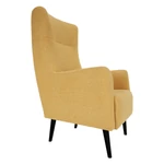 Kép 5/8 - Füles fotel, sárga/fekete, SAMY