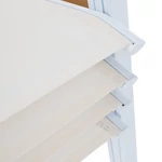 Kép 9/20 - Kerti rakásolható szék, fehér acél/tölgy, BONTO