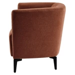 Kép 3/7 - Design fotel, terrakotta/fekete, KAPY