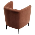 Kép 5/7 - Design fotel, terrakotta/fekete, KAPY