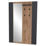Kép 1/7 - Fogas panel tükörrel, wotan tölgy/fekete, AMONI