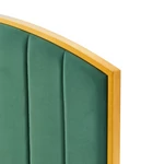 Kép 7/12 - Ágy ráccsal, 160x200, zöld Velvet szövet/gold arany króm, GEORGIA