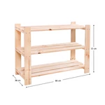 Kép 6/6 - Polcállvány, természetes, fenyő, SIMU 550