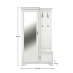 Kép 3/3 - Előszobai szett, alpesi fehér, balos, KENTAK PPK110L