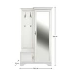 Kép 3/3 - Előszobai szett, alpesi fehér, jobbos, KENTAK PPK110P