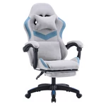 Kép 1/20 - Irodai/gamer szék, szürke/kék, ZODIA