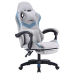 Kép 4/20 - Irodai/gamer szék, szürke/kék, ZODIA
