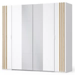 Kép 1/7 - Szekrény, 2D, fehér/artisan tölgy, FLORENS