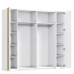 Kép 2/7 - Szekrény, 2D, fehér/artisan tölgy, FLORENS