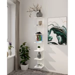 Kép 7/8 - Fali polc, fehér, DORNA