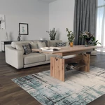 Kép 7/8 - Kihúzható étkező-/dohányzóasztal, artisan tölgy, 120/160x70 cm, LAVKO NEW