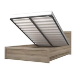 Kép 4/4 - Ágy tárhellyel, 140x200, sonoma tölgy, JESI NEW