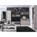 Kép 7/11 - Polcállvány 2D1S, nairobi gesztenye/onix, JESI NEW