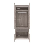 Kép 4/9 - Szekrény 4D1S, nairobi gesztenye/onix, JESI NEW