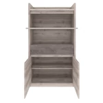 Kép 5/9 - Alacsony vitrin 2D1W1S, nairobi gesztenye/onix, JESI NEW