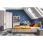 Kép 9/9 - Alacsony vitrin 2D1W1S, nairobi gesztenye/onix, JESI NEW