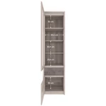Kép 3/8 - Vitrin 1D1W1S, nairobi gesztenye/onix, JESI NEW