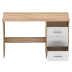 Kép 11/19 - Számítógépasztal, sonoma tölgyfa/fehér, LARISTOTE NEW