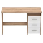 Kép 12/19 - Számítógépasztal, sonoma tölgyfa/fehér, LARISTOTE NEW