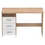 Kép 13/19 - Számítógépasztal, sonoma tölgyfa/fehér, LARISTOTE NEW