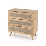 Kép 1/10 - BORNEO KM-2 komód, szín: artisan tölgy/fekete