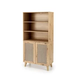 Kép 1/11 - BORNEO REG-1 polcos szekrény, szín: artisan tölgy/fekete