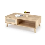 Kép 1/8 - BORNEO LAW-1 dohányzóasztal, szín: artisan tölgy/fekete