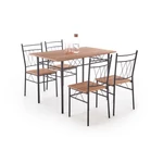 Kép 1/6 - FAUST 3 szett étkezőasztal, sonoma tölgy / fekete (110 cm)