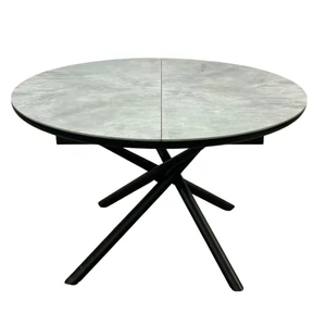 Brooklyn étkezőasztal - fekete vagy magasfényű szürke (120-160*120)