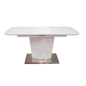 Rotterdam fehér étkezőasztal (120-160*80)