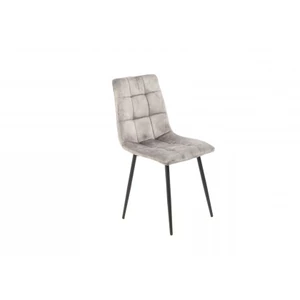 Modern szék velvet bársony szövettel (szürke)