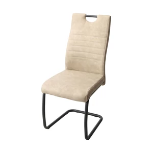 Koptatott hatású szék fekete lábbal (cowboy bézs) 105