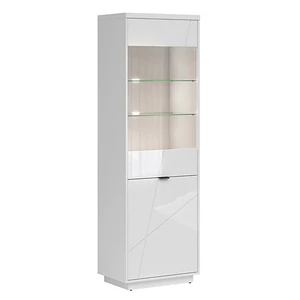 Forn vitrin (REG1D1W) (fehér korpusz/magasfényű fehér front)