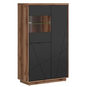 Forn vitrines komód (REG2D1W) (delano tölgy korpusz/választható front)