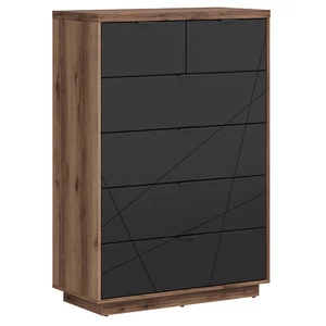 Forn 6 fiókos komód (KOM6S) (delano tölgy korpusz/választható front)