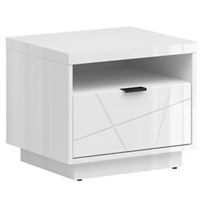 Forn éjjeliszekrény (KOM1S) (fehér korpusz/magasfényű fehér front)