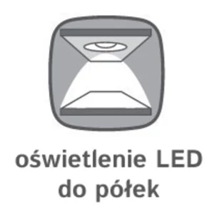 Nuis vitrines komód (REG2D2W) LED világítás