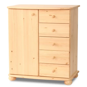 Anikó 5 fiókos 1 ajtós komód