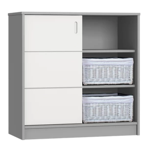 Alda selyemszürke komód