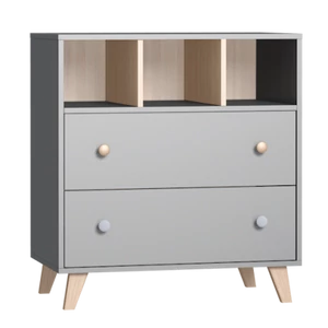 Colette szürke komód