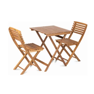 Trópusi akácfa balkon szett (asztal + 2 szék)