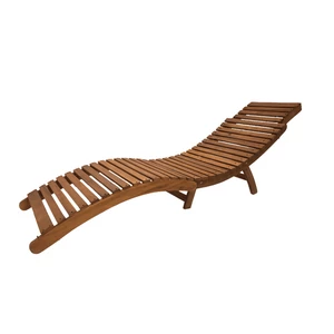 Ergonomikus összecsukható napozóágy akácfából (párna nélkül)