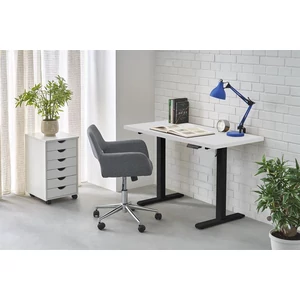 B54 állítható magasságú íróasztal, szín: fehér/fekete