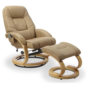 Matador relax fotel lábtartóval, masszázs- és melegítőfunkcióval (bézs)